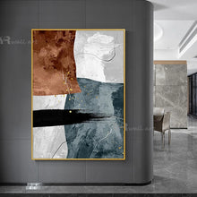 Загрузите изображение в программу просмотра галереи, Home Decor Painting Handmade Canvas Oil Painting Modern Abstract Wall Art Hanging Poster Custom Acrylic Unframed Aesthetic Mural