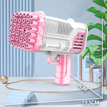 Load image into Gallery viewer, 36 Holes Automatic Bubbles Machine With Colorful Light Angel-Bazooka Bubbles Gun Strong Wind Gatling Bubbles Gun Birthday Party