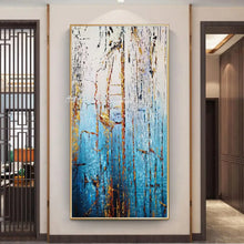 Load image into Gallery viewer, Arthyx Hand Made Texture Abstract Oil Paintings On Canvas,Modern Large Wall Art,Picture For Living Room Home Entrance Decoration