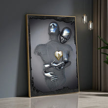 Load image into Gallery viewer, 5D Diamond Painting Creative Metal Character Hug Full Square/Round Diamond Mosaic Painting Kits Rhinestone Embroidery Home Decor