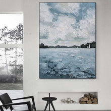 Charger l'image dans la galerie, Abstract Landscape Canvas Oil Painting Hand Painted Art Poster Wall Deco Image Modern Acrylic No Frame Custom Mural for Interior