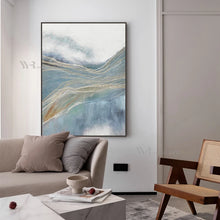 Laden Sie das Bild in den Galerie-Viewer, Abstract Decorative Drawing Handmade Oil Painting Canvas Art Hanging Picture Wall Poster Living Room Bedroom Restaurant Hotel