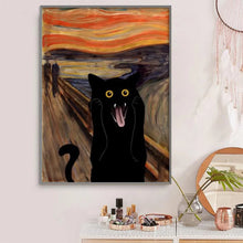 Load image into Gallery viewer, 5D Diamond Painting Funny Cute Black Cat Play Series Picture Embroidery Cross Stitch Kit Mosaic Picture Room Decor Picture Gifts