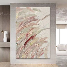 Laden Sie das Bild in den Galerie-Viewer, Abstract Painting Lands Nordic Modern Pure Handmade Oil Painting  Home Decoration For Bedroom Dining Room Living Room Sofa Mural