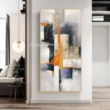 Load image into Gallery viewer, Arthyx Hand Made Texture Abstract Oil Paintings On Canvas,Modern Large Wall Art,Picture For Living Room Home Entrance Decoration