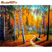 Load image into Gallery viewer, RUOPOTY 60x75cm Scenery Paint by Numbers With Frame Handpainted Kits Oil Paintings Number Adults Crafts Diy Ideas Home Wall Art