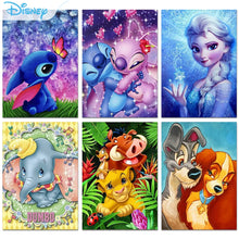 Load image into Gallery viewer, Disney Diamond Painting Kit Cartoon Princess 5D DIY Mosaic Picture Crafts Art Hobby Diamond Embroidery Cross Stitch Home Decor