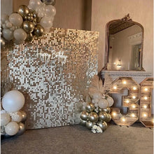 Load image into Gallery viewer, 2m Party Background Curtain Sequin Backdrop Birthday Wedding Decor Baby Shower Sequin Wall Glitter Backdrop Foil Curtain Garland