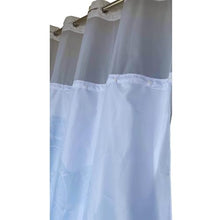 Load image into Gallery viewer, Whatarter Yellow Floral Shower Curtain Purple Flower No Hook with Snap-in Liner Top Window Hotel Luxury Fabric Cloth Decor Bathroom Double Layers Mesh Curtains Sets Decorative 71 x 74 inches