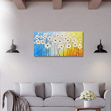 Load image into Gallery viewer, Art Hand Painted Dancing Flower Oil Painting with Raised Texture on Canvas Comtempary Floral Wall Art for Living Room Decor Home Art
