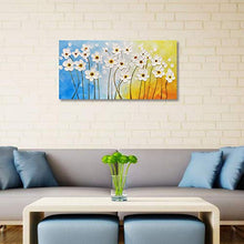 Load image into Gallery viewer, Art Hand Painted Dancing Flower Oil Painting with Raised Texture on Canvas Comtempary Floral Wall Art for Living Room Decor Home Art