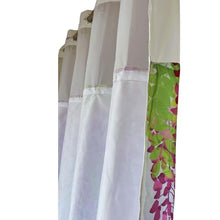 Load image into Gallery viewer, Whatarter Pink Leaf Shower Curtain No Hook with Snap-in Liner Top Window Hotel Fabric Cloth Decor Bathroom Double Layers Red Floral Green Flower Curtains Sets Decorative 71 x 74 inches