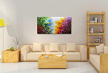 Cargar imagen en el visor de la galería, Arte 24x48 pulgadas Pintura al óleo abstracta moderna sobre lienzo Arte de la pared Pintura a mano Sala de estar Dormitorio Decoración Listo para colgar