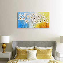 Load image into Gallery viewer, Art Hand Painted Dancing Flower Oil Painting with Raised Texture on Canvas Comtempary Floral Wall Art for Living Room Decor Home Art