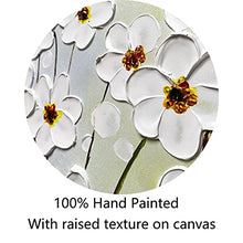 Load image into Gallery viewer, Art Hand Painted Dancing Flower Oil Painting with Raised Texture on Canvas Comtempary Floral Wall Art for Living Room Decor Home Art