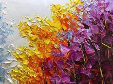 Cargar imagen en el visor de la galería, Arte 24x48 pulgadas Pintura al óleo abstracta moderna sobre lienzo Arte de la pared Pintura a mano Sala de estar Dormitorio Decoración Listo para colgar
