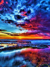 Load image into Gallery viewer, DIY 5D Diamond Painting Landscape Sunset Cross Stitch Kit Full Square Embroidery Scenery Mosaic Art Picture of Rhinestones Decor