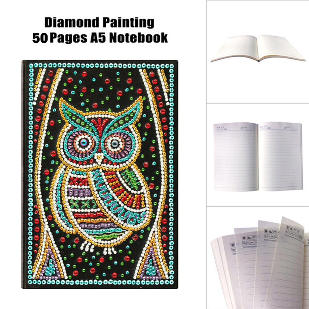 HUACAN 5D Diamond Painting Notebook Notebook Peacock Special