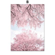Laden Sie das Bild in den Galerie-Viewer, Kirschblüten Pfingstrose Nelke Blume Berg Nordic Poster und Drucke Wandkunst Leinwand Malerei Wandbilder für Wohnzimmer