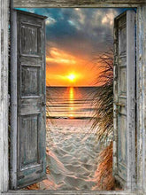 Load image into Gallery viewer, DIY 5D Diamond Painting Landscape Sunset Cross Stitch Kit Full Square Embroidery Scenery Mosaic Art Picture of Rhinestones Decor