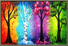 Laden Sie das Bild in den Galerie-Viewer, Voller Diamantbohrer Runde Landschaft Mosaik Diamantstickerei Baum Diamantmalerei Steden Kreuzstich Diamantkunst Strasssteine