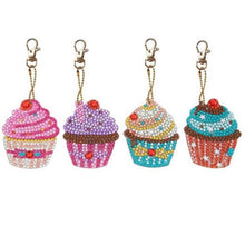 Cargar imagen en el visor de la galería, Llavero con pintura de diamantes 5D DIY, colgante de bordado de diamantes de imitación, Kits de manualidades DIY, pintura de diamantes, llavero de punto de cruz, accesorios