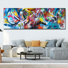 Charger l'image dans la galerie, Abstrait couleurs toile affiche bleu et jaune mur Art peinture chambre chambre tenture murale moderne Art imprime imprimé sans cadre