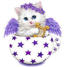 Laden Sie das Bild in den Galerie-Viewer, 5D DIY Full Square Diamond Painting Malerei Cartoon Tiere Katzen Mosaik Stickerei Kreuzstich Stickerei Handwerk Dekoration