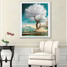 Cargar imagen en el visor de la galería, 5D DIY diamante pintura pintada nieve-blanco árbol mosaico bordado punto de cruz bordado manualidades decoración KBL