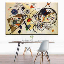 Cargar imagen en el visor de la galería, 5D Diy cuadrado completo redondo diamante pintura punto de cruz geometría diseño Wassily Kandinsky diamante bordado pared decoración FS6059