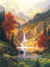 Load image into Gallery viewer, DIY 5D Diamond Painting Landscape Sunset Cross Stitch Kit Full Square Embroidery Scenery Mosaic Art Picture of Rhinestones Decor