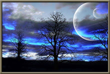 Laden Sie das Bild in den Galerie-Viewer, Voller Diamantbohrer Runde Landschaft Mosaik Diamantstickerei Baum Diamantmalerei Steden Kreuzstich Diamantkunst Strasssteine
