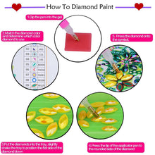 Cargar imagen en el visor de la galería, Pintura de diamante DIY 5D Diamante de imitación de forma especial, Flor de mandala, Juego de pintura de diamante de cristal de diamante parcial