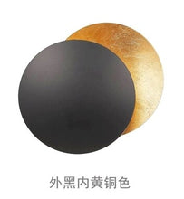 Charger l'image dans la galerie, Créatif lune éclipse allée applique murale couloir chevet applique salon rond or cuivre LED applique murale