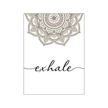 Charger l'image dans la galerie, Bohème Exhale Mandala Pleine Conscience Zen Mur Art Toile Peinture Affiche et Imprimer Photos Yoga Salon Décor À La Maison Cuadros