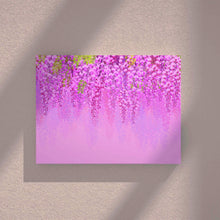 Laden Sie das Bild in den Galerie-Viewer, Kunst Leinwand Wandmalerei lila rosa Blumen