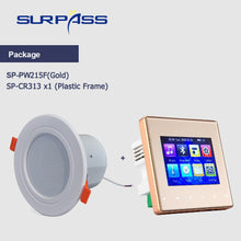 Cargar imagen en el visor de la galería, Mini Panel amplificador de pared, compatible con Bluetooth, Fm HiFi, cine en casa, sonido estéreo, Audio con altavoz de techo, sistema PA para baño