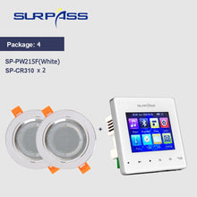 Cargar imagen en el visor de la galería, Mini Panel amplificador de pared, compatible con Bluetooth, Fm HiFi, cine en casa, sonido estéreo, Audio con altavoz de techo, sistema PA para baño