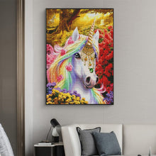 Cargar imagen en el visor de la galería, 5D DIY cuadrado completo redondo unicornio diamante dibujo punto de cruz Kit Animal diamante bordado mosaico arte decoración del hogar 2022 nuevo