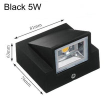 Load image into Gallery viewer, IP65 Waterproof 5W 10W  indoor outdoor Led Wall Lamp modern Aluminum Surface Mounted Cube Led Garden Porch Light AC110V-/220V