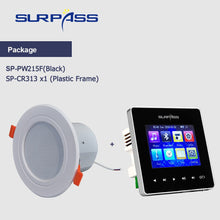 Cargar imagen en el visor de la galería, Mini Panel amplificador de pared, compatible con Bluetooth, Fm HiFi, cine en casa, sonido estéreo, Audio con altavoz de techo, sistema PA para baño