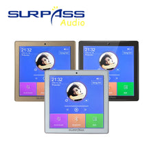 Carica l'immagine nel visualizzatore della Galleria, Smart Home Audio Mini amplificatore Bluetooth senza fili a 2/4 canali Touch Screen da 4 pollici Radio FM Funzione scheda TF AUX nell'amplificatore da parete