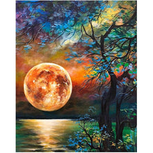 Cargar imagen en el visor de la galería, 5D paisaje diamante pintura DIY paisaje diamante mosaico puesta de sol Rhinestone bordado completo taladro punto de cruz Kit decoración del hogar