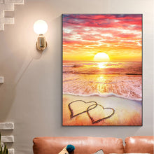 Cargar imagen en el visor de la galería, 5D paisaje diamante pintura DIY paisaje diamante mosaico puesta de sol Rhinestone bordado completo taladro punto de cruz Kit decoración del hogar