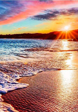 Cargar imagen en el visor de la galería, 5D paisaje diamante pintura DIY paisaje diamante mosaico puesta de sol Rhinestone bordado completo taladro punto de cruz Kit decoración del hogar