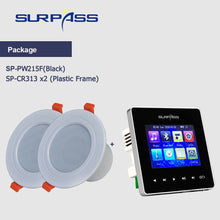 Cargar imagen en el visor de la galería, Mini Panel amplificador de pared, compatible con Bluetooth, Fm HiFi, cine en casa, sonido estéreo, Audio con altavoz de techo, sistema PA para baño