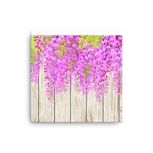 Load image into Gallery viewer, Wall Art Pictures Canvas Print Bathroom Pink Flower wood board background