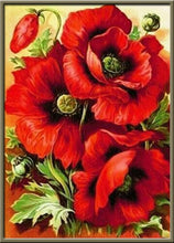 Load image into Gallery viewer, Diamond Embroidery Full Round Flowers 5D Diy Diamond Mosaic Flowers Kit Diamond Painting Cross Stitch Rhinestone Diamond Art