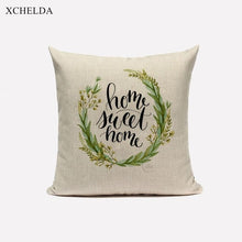 Laden Sie das Bild in den Galerie-Viewer, Green Pillow Cover Geometric Print Cushion Covers Pillow case Sofa Cushion Cover 45*45cm Decorative Throw Pillows Case