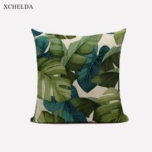 Laden Sie das Bild in den Galerie-Viewer, Green Pillow Cover Geometric Print Cushion Covers Pillow case Sofa Cushion Cover 45*45cm Decorative Throw Pillows Case